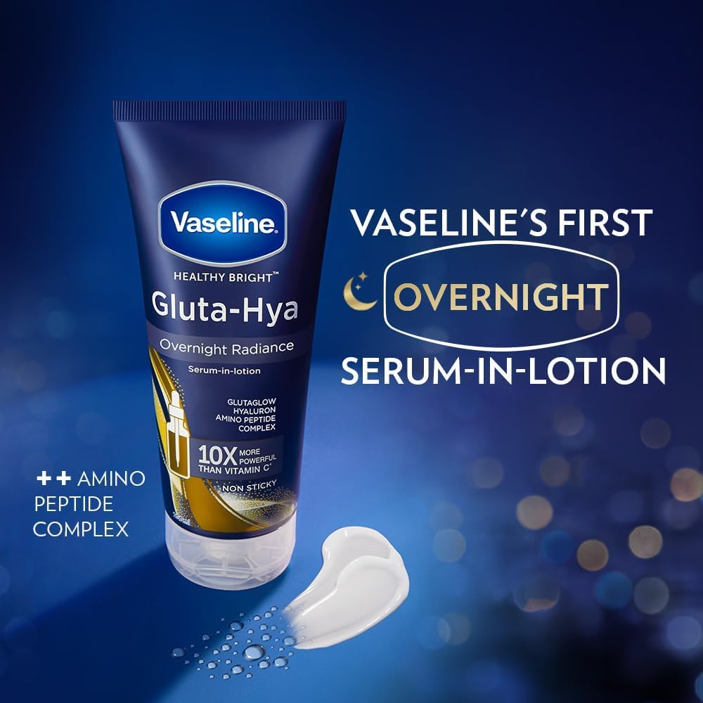Vaseline Gluta-Hya Serum Burst Lotion Overnight Radiance Repair