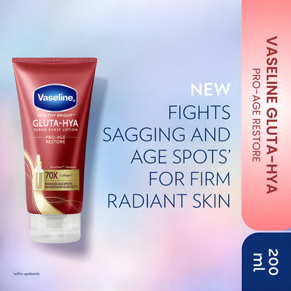 Vaseline Gluta-Hya Serum Burst Lotion Pro-Age Restore